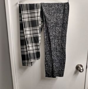 Black and white leggings